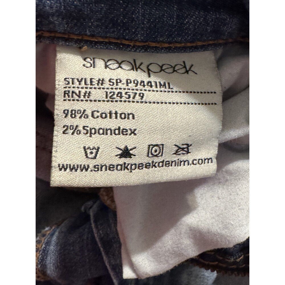 Sneak Peek SP Distressed Raw Hem Jeans – Women’s Size 27 - Picture 14 of 14